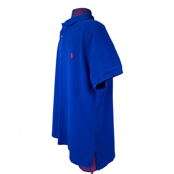 Ralph Lauren Polo Royal Blue Short Sleeve Polo Shirt Size XL Men's - Picture 3 of 6